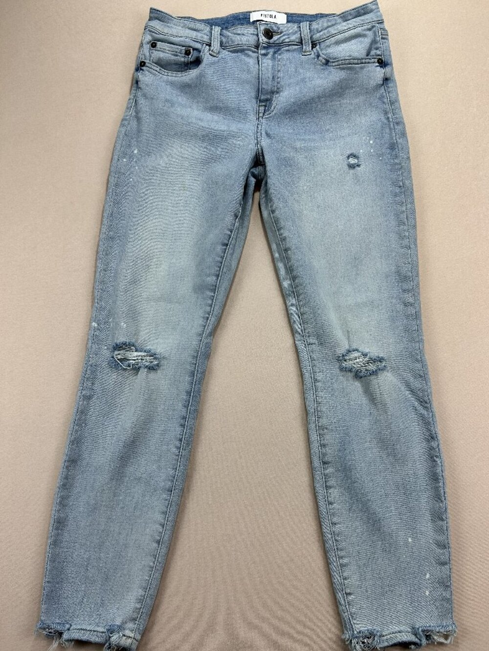 Pistola Jeans Women's Size 29 Blue Denim Mid Rise Skinny Ankle Stretch